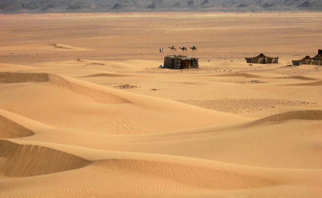 Randonnée dunes de chgaga au Maroc